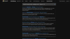 Papierkorb wiederherstellen, rückgängig machen - Windows 1110