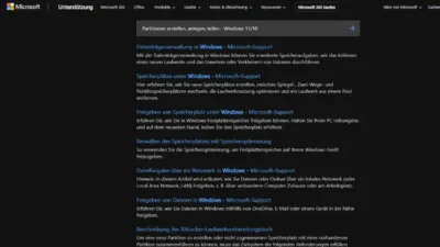 Partitionen erstellen, anlegen, teilen - Windows 1110