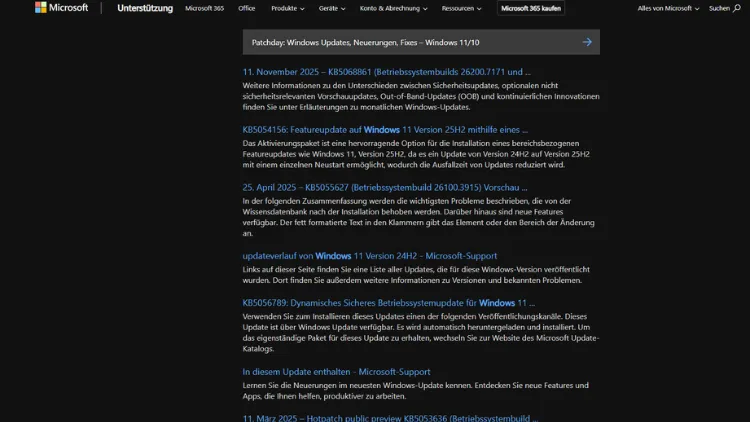 Patchday Windows Updates, Neuerungen, Fixes – Windows 1110