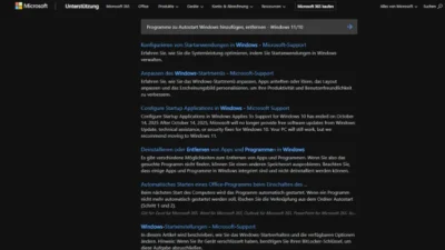 Programme zu Autostart Windows hinzufügen, entfernen - Windows 1110