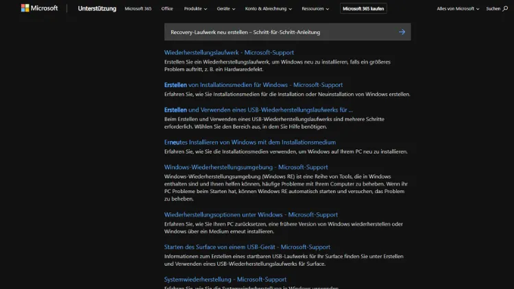 Recovery-Laufwerk neu erstellen – Schritt-für-Schritt-Anleitung