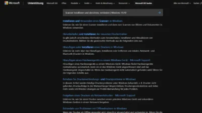 Scanner installieren und einrichten, verbinden | Windows 11/10