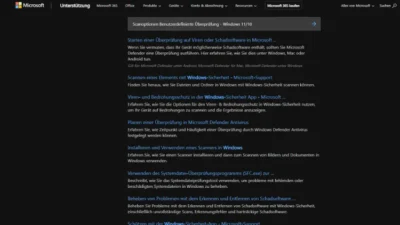 Scanoptionen benutzerdefinierte Überprüfung - Windows 1110