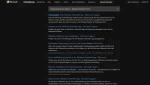 Schutzverlauf leeren, löschen – Windows Sicherheit 1110