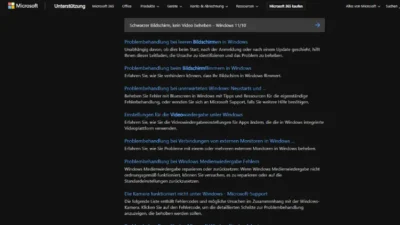 Schwarzer Bildschirm, kein Video beheben – Windows 1110