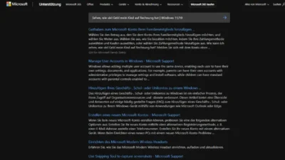 Sehen, wie viel Geld mein Kind auf Rechnung hat | Windows 11/10