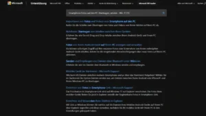Smartphone Fotos auf den PC übertragen, senden - Win 1110