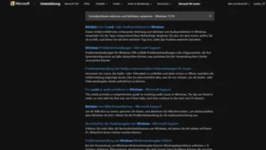 Soundprobleme erkennen und beheben, reparieren - Windows 1110