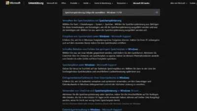 Speicheroptimierung Zeitpunkt auswählen - Windows 1110