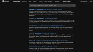 Speicherplatz freigeben, leeren, löschen – Windows 1110