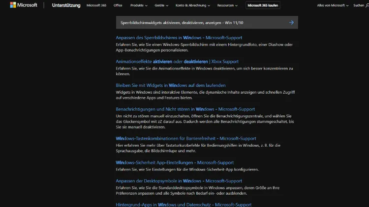 Sperrbildschirmwidgets aktivieren, deaktivieren, anzeigen - Win 1110