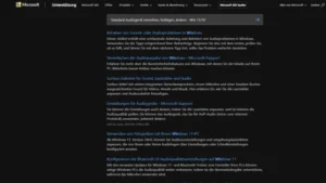 Standard-Audiogerät einrichten, festlegen, ändern - Win 1110