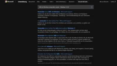 Stift mit Windows verwenden, nutzen - Windows 1110