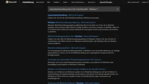 Systemwiederherstellung Dauer, Zeit, Fortschritt prüfen - Windows 11