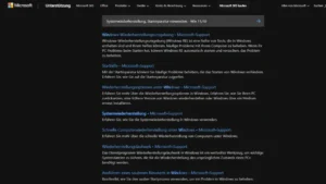 Systemwiederherstellung, Startreparatur verwenden - Win 1110