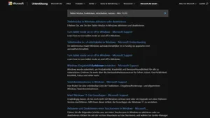 Tablet-Modus Funktionen, einschalten, nutzen – Win 1110