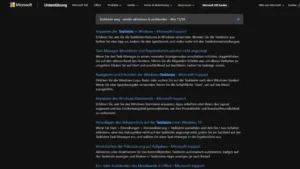 Taskleiste weg - wieder aktivieren & einblenden - Win 1110