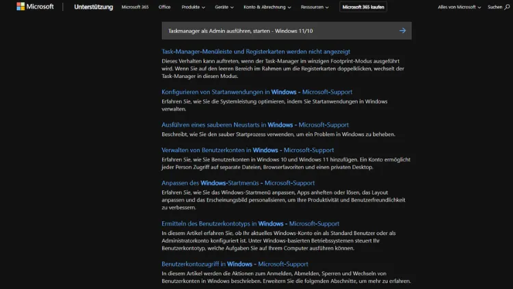 Taskmanager als Admin ausführen, starten - Windows 1110