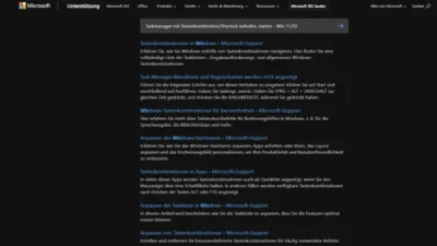 Taskmanager mit TastenkombinationShortcut aufrufen, starten - Win 1110