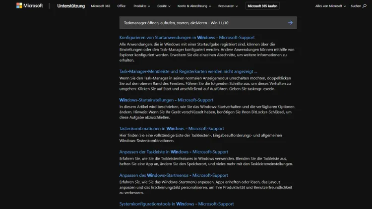 Taskmanager öffnen, aufrufen, starten, aktivieren - Win 1110