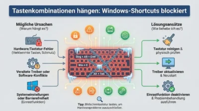 Tastenkombinationen hängen: Windows-Shortcuts blockiert