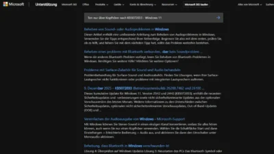 Ton nur über Kopfhörer nach KB5072033 - Windows 11