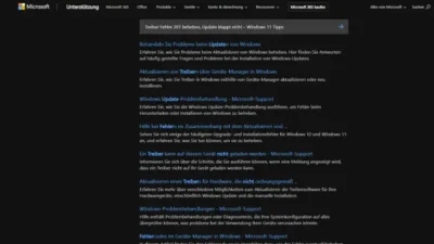 Treiber Fehler 207 beheben, Update klappt nicht – Windows 11 Tipps
