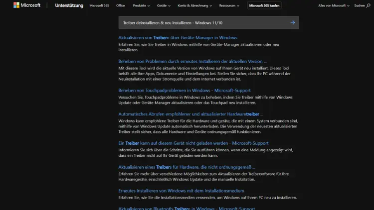 Treiber deinstallieren & neu installieren - Windows 1110