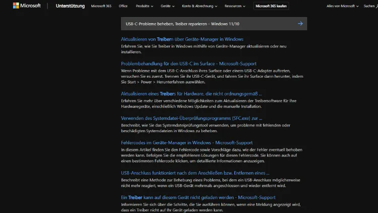 USB-C-Probleme beheben, Treiber reparieren – Windows 1110