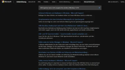 USB-Speicher kann nicht ausgeworfen werden | Windows 11/10