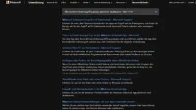 Überwachten Ordnerzugriff zulassen, aktivieren, deaktivieren - Win 1110