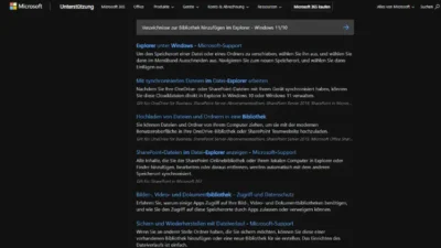 Verzeichnisse zur Bibliothek hinzufügen im Explorer - Windows 1110