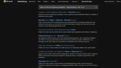 Videos mit Microsoft Clipchamp bearbeiten - Videobearbeitung - Win 1110