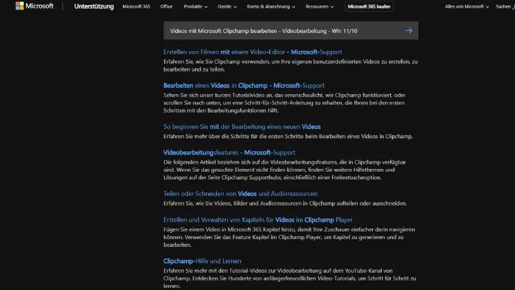 Videos mit Microsoft Clipchamp bearbeiten - Videobearbeitung - Win 1110