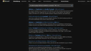 Virtuellen Touchpad aktivieren, deaktivieren, verwenden - Win 1110