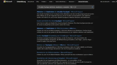 Virtuellen Touchpad aktivieren, deaktivieren, verwenden - Win 1110
