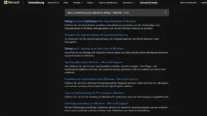 Wann Laufwerknutzung optimieren, defrag – Windows 1110