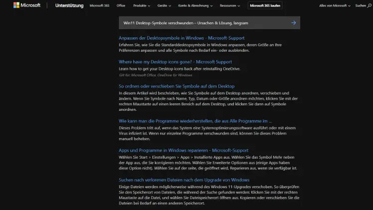 Win11 Desktop-Symbole verschwunden – Ursachen & Lösung, langsam