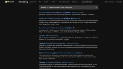 Windows 10 „System neu starten“ Fehler schnell lösen