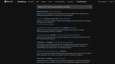Windows 1011 OEM Product Key aktivieren, Lizenz prüfen