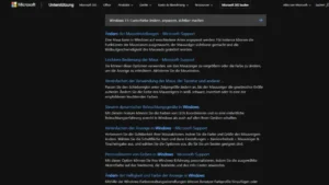 Windows 11 Cursorfarbe ändern, anpassen, sichtbar machen