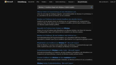 Windows 11 Installation klappt nicht Windows 10 bleibt installiert