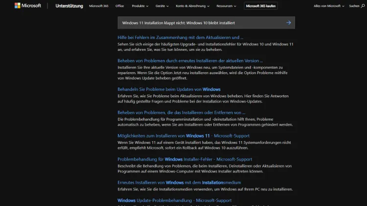 Windows 11 Installation klappt nicht Windows 10 bleibt installiert