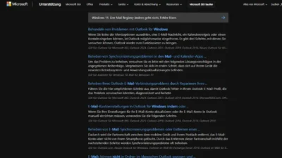 Windows 11 Live Mail Registry ändern geht nicht, Fehler lösen