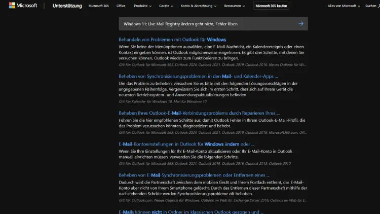Windows 11 Live Mail Registry ändern geht nicht, Fehler lösen