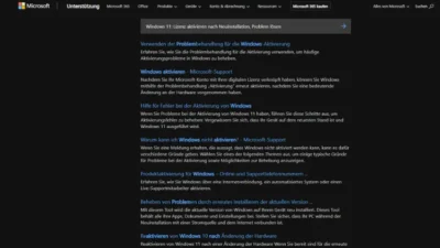 Windows 11 Lizenz aktivieren nach Neuinstallation, Problem lösen