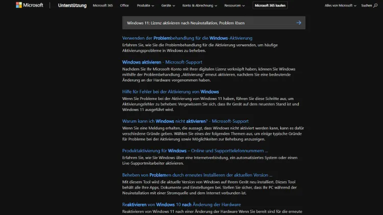 Windows 11 Lizenz aktivieren nach Neuinstallation, Problem lösen