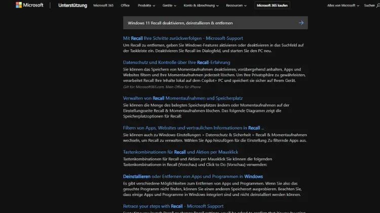 Windows 11 Recall deaktivieren, deinstallieren & entfernen