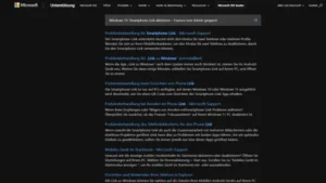 Windows 11 Smartphone Link aktivieren – Feature vom Admin gesperrt