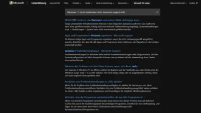 Windows 11 Suche funktioniert nicht, Startmenü reagiert nicht